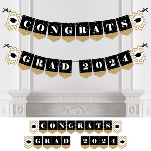 Congrats - Gold Foil Stamped DIY Banner Kit