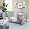 Suite Bebe Palmer 3-in-1 Convertible Island Crib and Changer Combo - Gray - 3 of 4