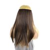 Unique Bargains Women's Straight Long Hair Hair Extensions High Temperature Fiber Mixed Brown 1 Pc - 2 of 3