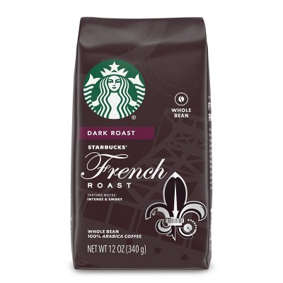 Starbucks Dark Roast Whole Bean Coffee — French Roast — 100% Arabica — 1 bag (12 oz.)