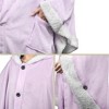 PAVILIA Angel Wrap Hooded Blanket for Women Adult, Wearable Cozy Wrap Throw Fleece Shawl Cape - 4 of 4