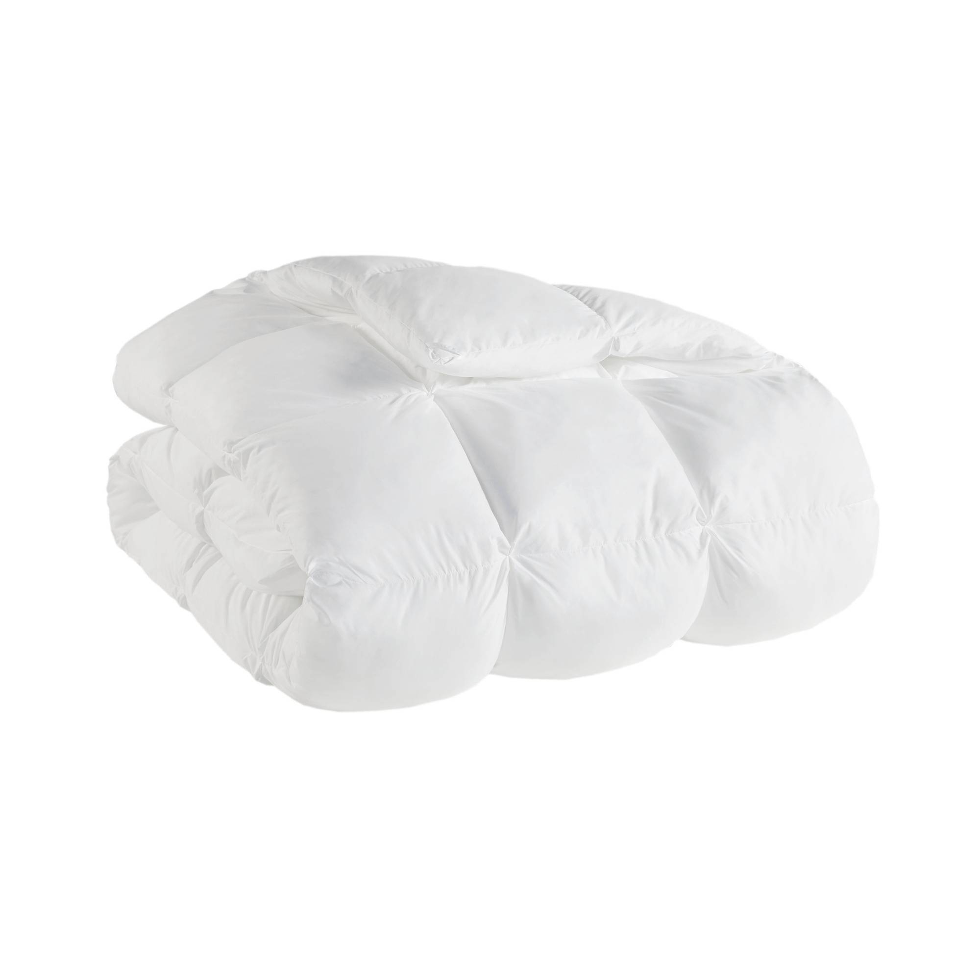 King/California King Stay Puffed Overfilled Down Alternative Comforter White - Madison Park: Microfiber, Quilted, OEKO-TEX Certified
