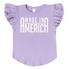 The Juniper Shop Made In America Rounded Flutter Sleeve Tee - 3 of 4