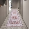 Area Rugs for Living Room - Machine Washable Non Slip Vintage Rugs, Low Pile Lightweight Chenille Print Rug for Bedroom, Dining Room, Home Office - 3 of 4