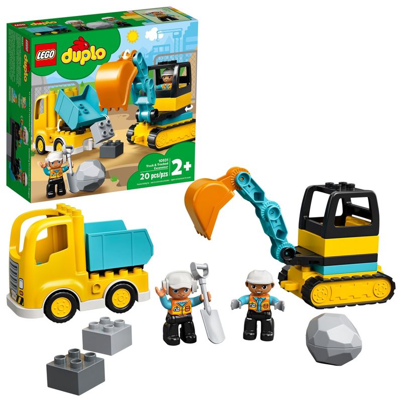 LEGO DUPLO Town Truck &#38; Tracked Excavator Toy 10931, 1 of 10