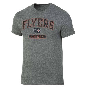 NHL Philadelphia Flyers Men's Gray Tri-Blend T-Shirt - 1 of 3
