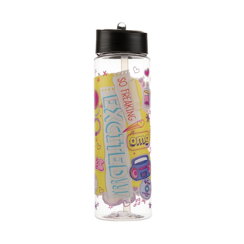 Turning Red Image Collage 24-Ounce Transparent Plastic Water Bottle With Spill-Proof Twist-On Lid-OSFA, 3 of 8