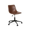 Jarvi Contemporary Upholstered Swivel Office Chair with Rolling Casters - Christopher Knight Home - image 3 of 4