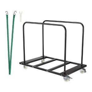 Folding Table Cart, 1500 LBS Heavy Duty Drywall Cart Steel Panel Truck with Wheels, Chair Cart Desk Trolley Utility Tool Cart - 1 of 4
