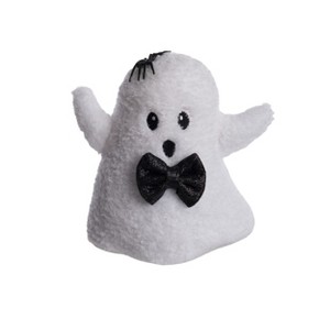 Transpac Plush Ghost Door Stop Halloween Decoration Black Polyester Indoor Tabletop Decor for Spooky Fall Gifts - 1 of 1