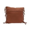 18x18 Inches Hand Woven Rust Cotton with Polyester Fill Pillow - Foreside Home & Garden - 3 of 4