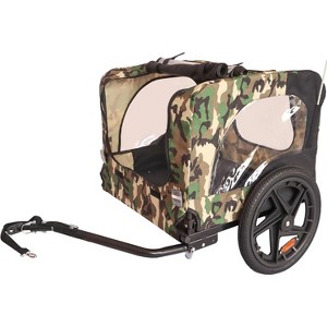 Dog Bike Trailer Outdoor Pet Stroller with 16" Wheels   Heavy-Duty Dog Carriers Wagon Carrier Cart Travel   Waterproof Puppy Stroller - 1 of 4