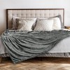 PAVILIA Fleece Pom Pom Blanket Throw for Sofa Bed, Soft Lightweight Pompom Fringe Blanket for Couch - 4 of 4