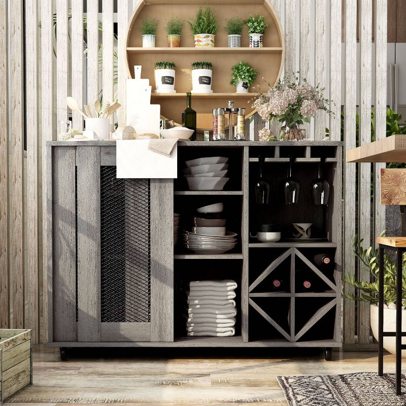 Carmelia Industrial Inspired Sliding Door Buffet - HOMES: Inside + Out, 4 of 8