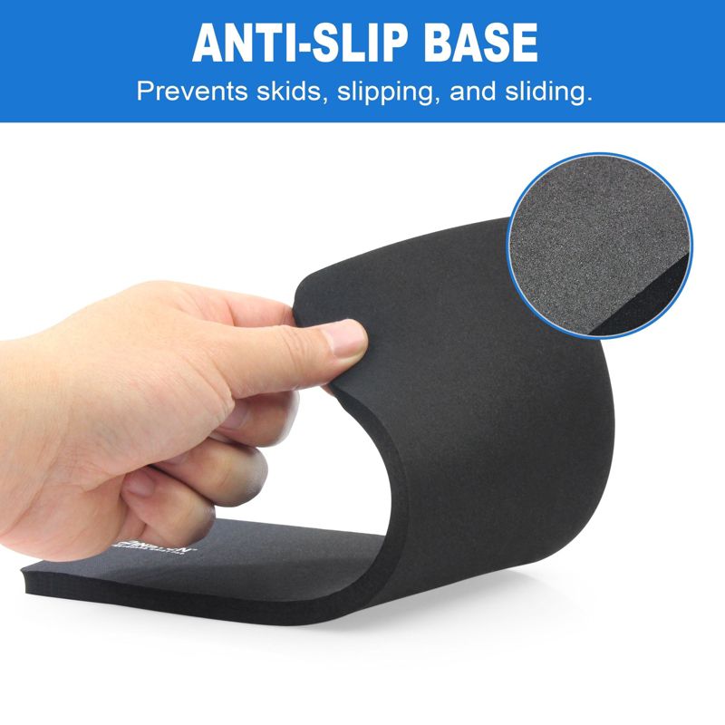 Insten Mouse & Keyboard Wrist Rest Pad, Anti-Slip Ergonomic Palm Cushion Support for Comfortable Typing & Pain Relief, Black, 11x3.5 & 5.5x3.7 in, 5 of 10