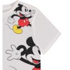 Ladies Mickey Mouse Fashion Shirt - Womens Mickey & Minnie Mouse Top - Disney Curved Hem Hi Lo Short Sleeve Tee - 4 of 4