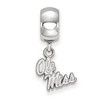 Black Bow Jewelry Sterling Silver Mississippi Rebels NCAA Bead Charm - 2 of 4
