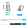 Unique Bargains DIY Craft Zinc Alloy Screw-on Design Rivets Spikes with Punch & Screwdriver 30 Sets - 2 of 4