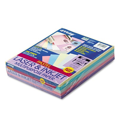 Pacon Array Colored Bond Paper 20lb 8-1/2 x 11 Assorted Pastels 500 Sheets/Ream 101058