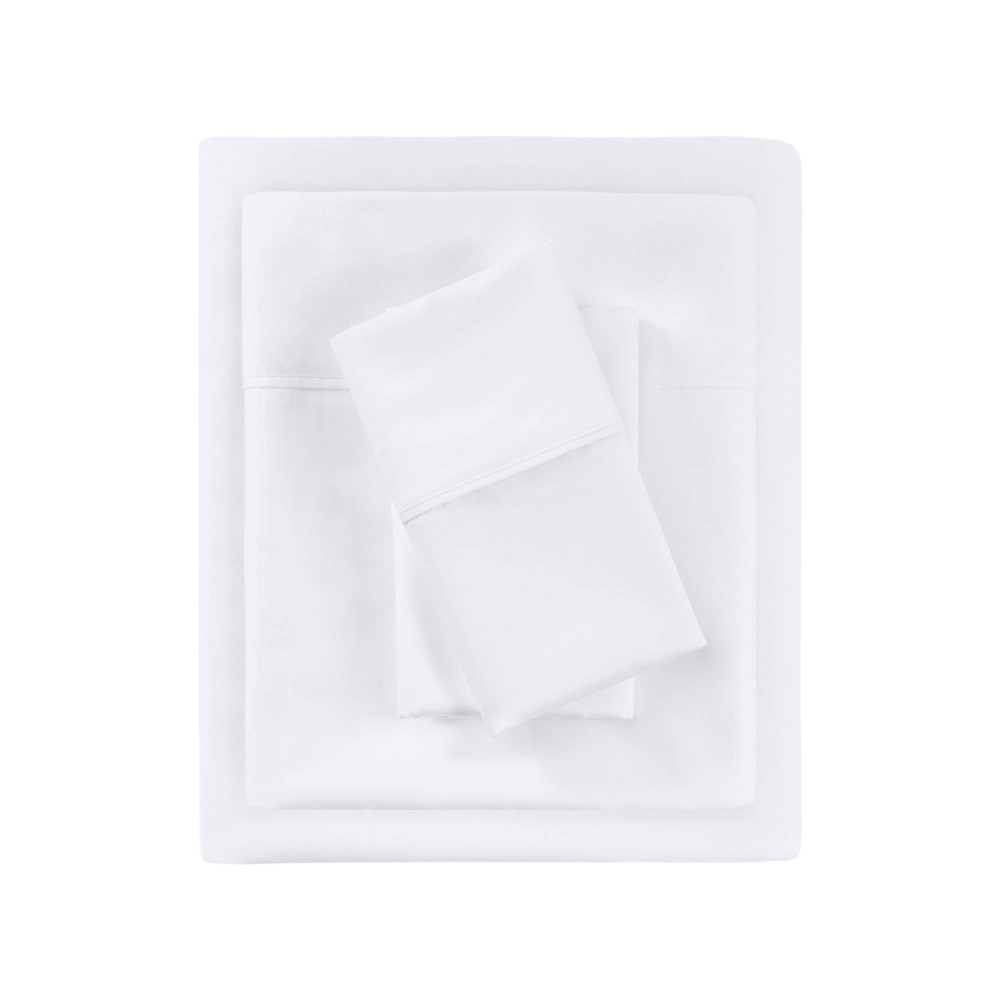 Photos - Bed Linen Beautyrest Queen 1000 Thread Count Cotton Blend Cooling 4pc Sheet Set White 