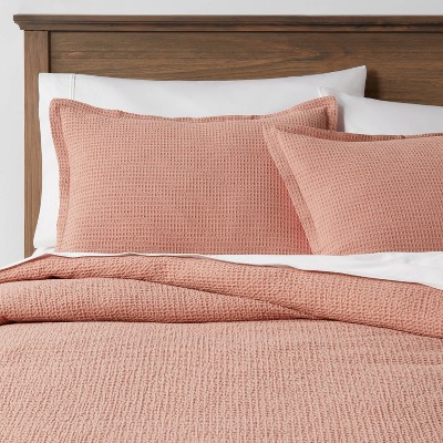 Washed Waffle Weave Duvet Cover and Sham Set - Threshold™