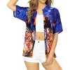 HAPPY BAY Women's Hawaiian Blouse Dresses Button Down Summer Vintage Shirt Short Sleeve Dress Shirts Halloween Costumes Tops for Women - 2 of 4