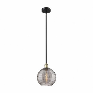 Innovations Lighting Athens Deco Swirl 1 - Light Pendant in  Black Antique Brass - 1 of 1