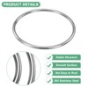Unique Bargains Dream Catcher Stainless Steel Macrame Wreath Floral Round Metal O Rings 6 PCS - 2 of 4
