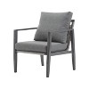 KTMBDW Patio Lounge Chair Outdoor Aluminum Furniture, Modern Chair with Comfy Cushions and Sleek Rope Accents for Garden - 3 of 4