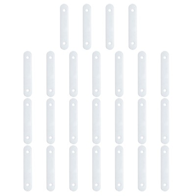Unique Bargains Home Office Hotel Iron Tablecloth Curtain Weights White 25 Pcs