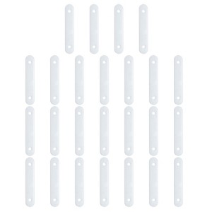 Unique Bargains Home Office Hotel Iron Tablecloth Curtain Weights White 25 Pcs - 1 of 4