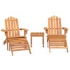 VidaXL 2 Piece Patio Lounge Set with Cushions Poly Rattan Gray - 3 of 4