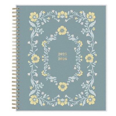 Blue Sky 8"x10" Weekly/Monthly Spiral Planner Smooth Frosted Sammie Green