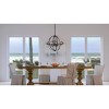 Urban Ambiance Luxury Farmhouse Chandelier 26.875''H x 25.5''W,  Midnight Black Finish,  Maryborough Collection, UHP3930 - 2 of 4