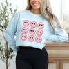Simply Sage Market Women's Nine Valentine Faces Long Sleeve Garment Dyed Tee - 2 of 3