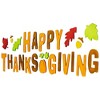 Northlight 23-Piece Happy Thanksgiving Fall Gel Window Clings - 3 of 4