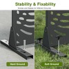 Dovelina Metal Outdoor Privacy Screen Freestanding Patio Decorative Screen (Set of 2) - 4 of 4