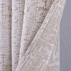RT Designers Collection Luca Jacquard Grommet Curtain Panel Pair 36" x 84" Taupe - 3 of 4