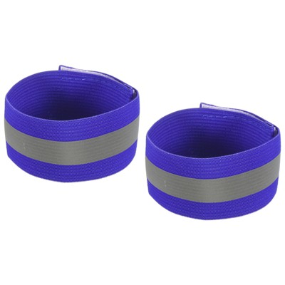 Unique Bargains Reflective Bands for Arm Wrist Ankle Leg Strip Wide Green 2 Pack