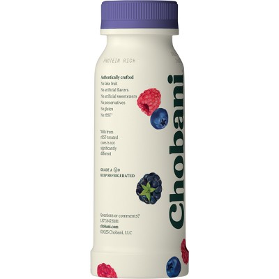 Chobani Mixed Berries Greek Style Yogurt Drink - 7 fl oz_2