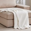 Bedsure Cooling Cotton Waffle Blanket-Lightweight Breathable Summer Blanket of Rayon Derived from Bamboo - 4 of 4