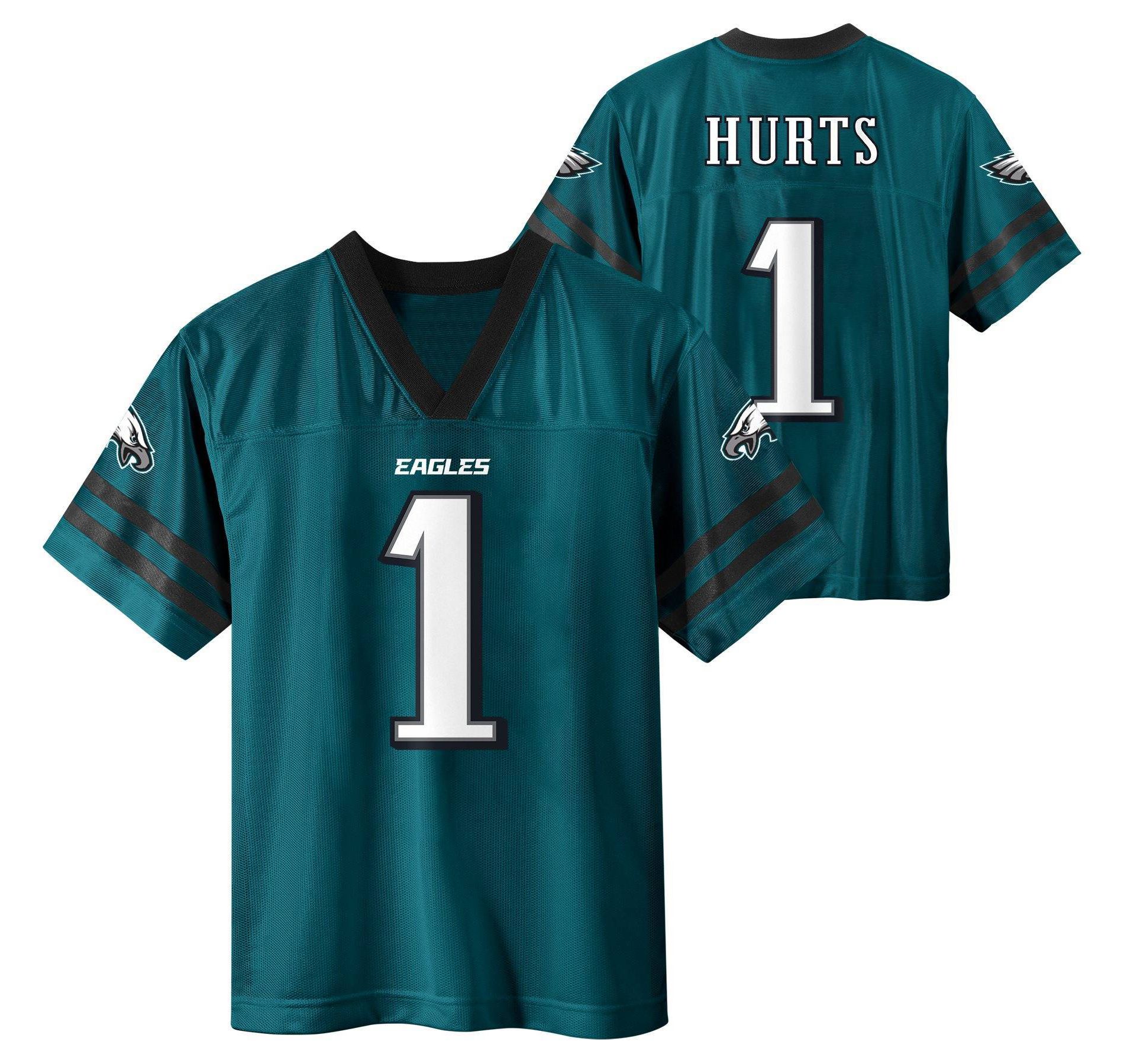 NFL Philadelphia Eagles Jalen Hurts Boys' Short Sleeve Jersey - M