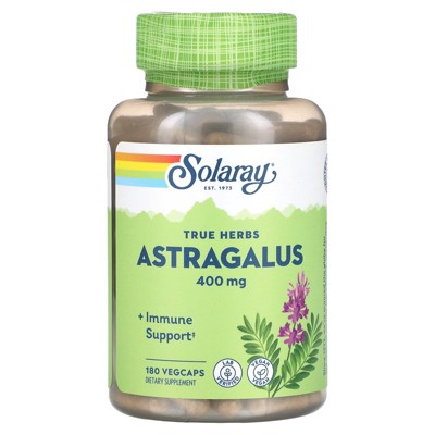 Solaray True Herbs, Astragalus, 400 mg, 180 VegCaps