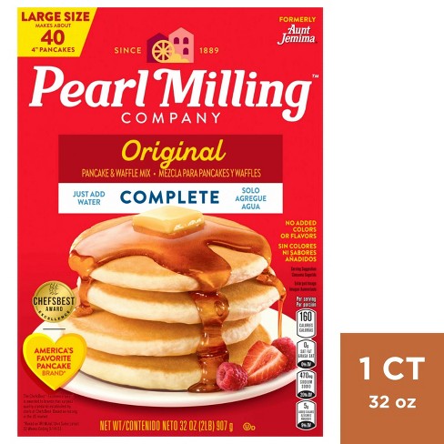 Great Value Complete Pancake & Waffle Mix, Extra Fluffy, Original, 32