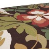 2pc Outdoor Throw Pillows - Brown/Green Floral - Pillow Perfect - 2 of 3
