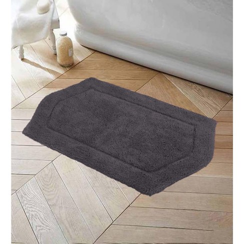 HOME WEAVERS INC Radiant Collection 21 in. x 34 in. Gray Cotton