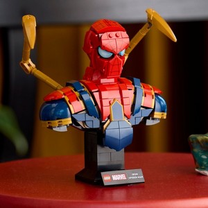 LEGO Marvel Iron Spider-Man Bust Building Kit for Adults 76326 - 1 of 4