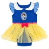 Disney Princess Baby Girls Cosplay Bodysuit With Skirt Overlay & Headband Outfit Set Newborn to Infant - 2 of 4