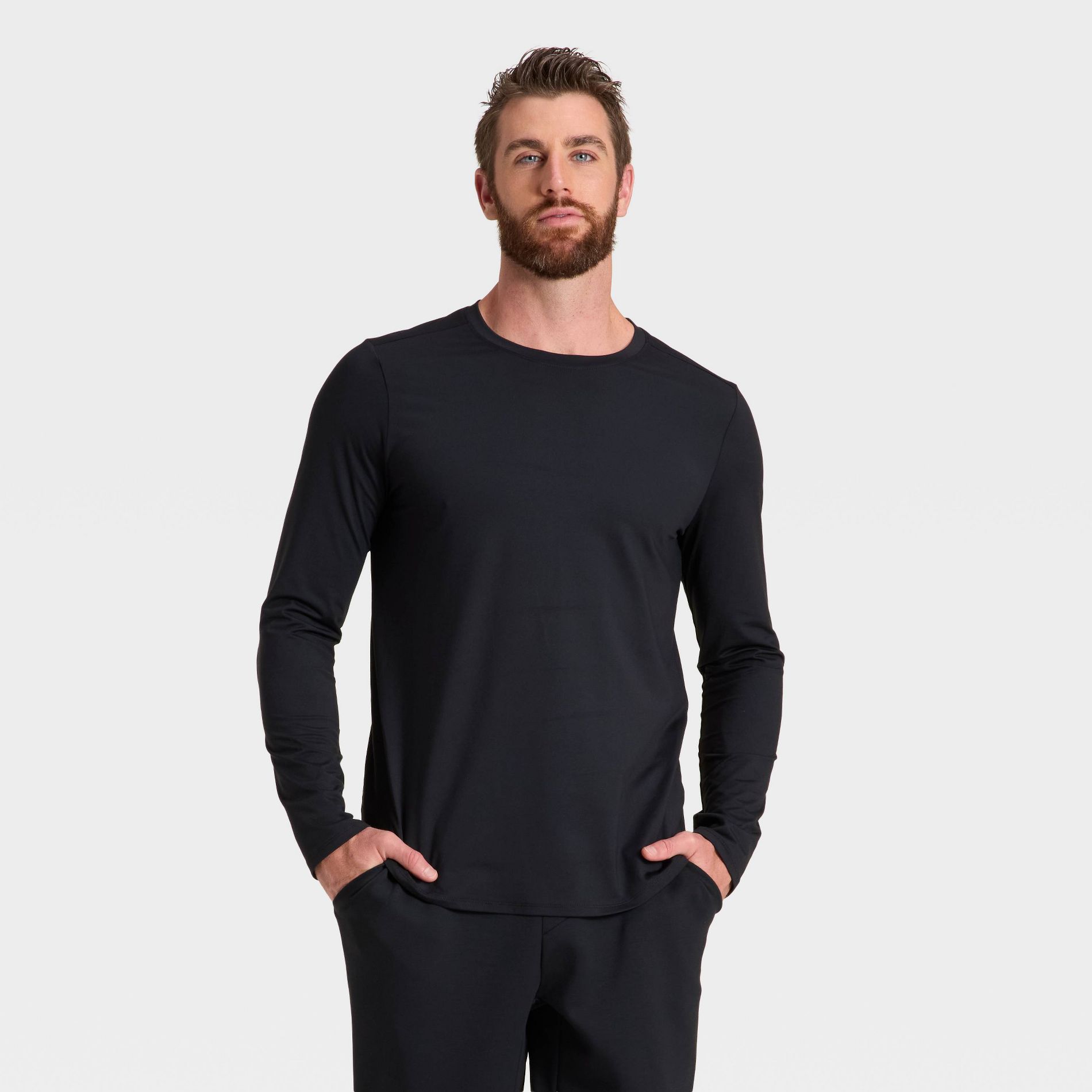 Men's Long Sleeve Soft Stretch T-Shirt - All In Motion™