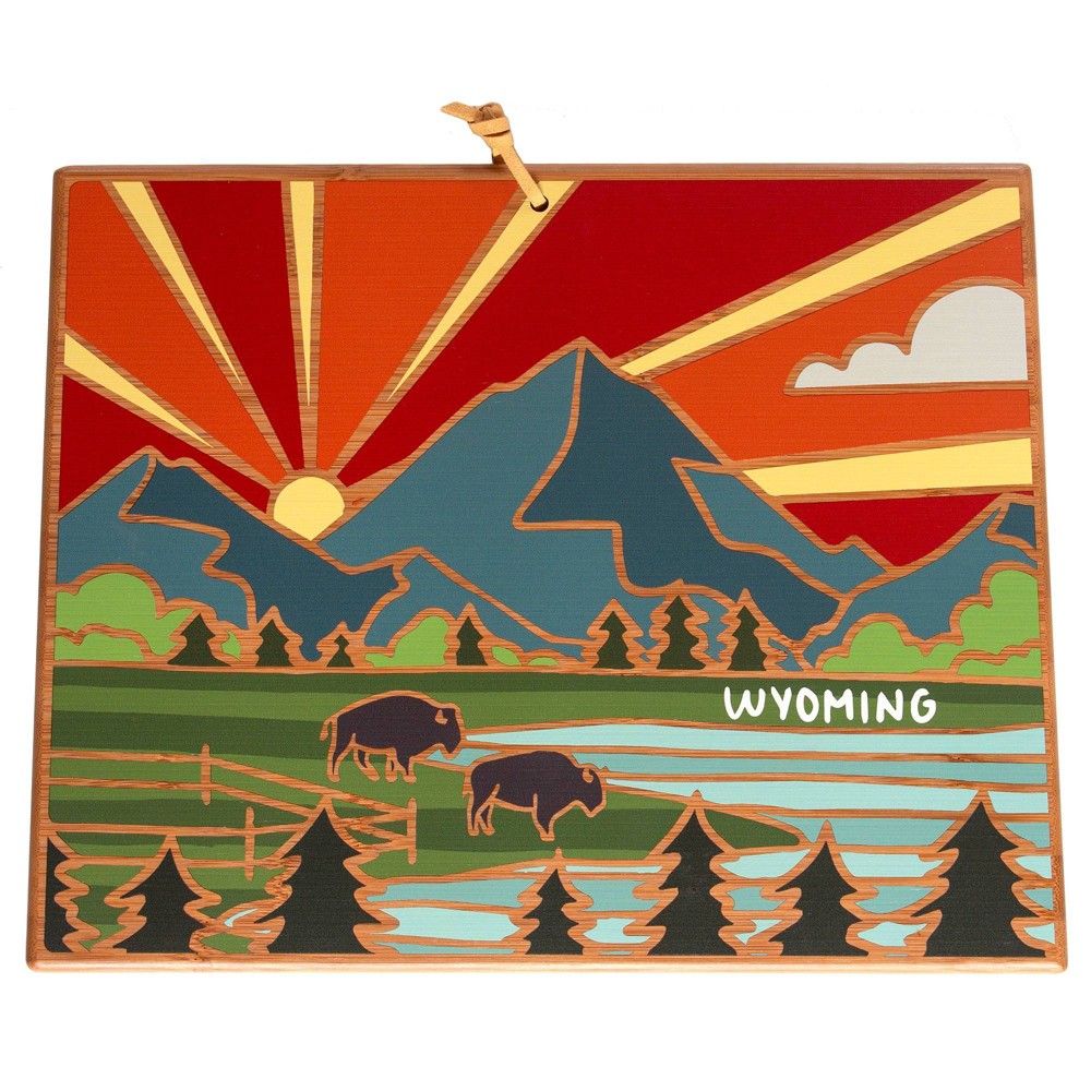 Totally Bamboo Wyoming Summer Stokes Cutting Board